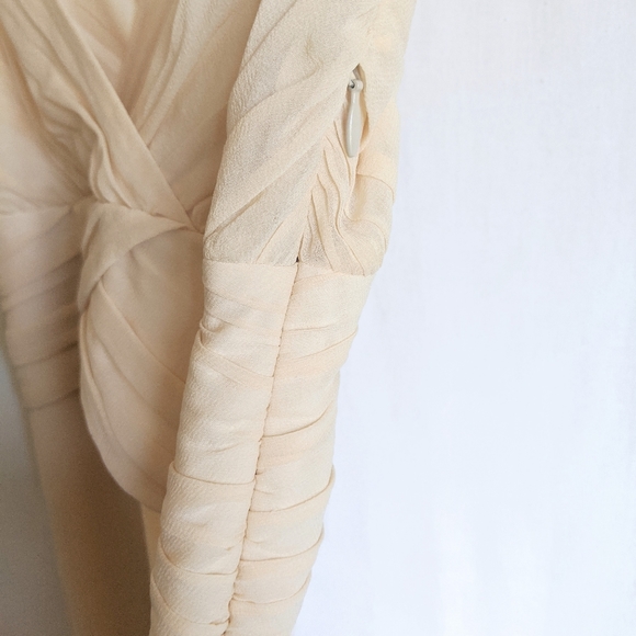 Theory Layna Blush Chiffon Silk Dress - Picture 4 of 10